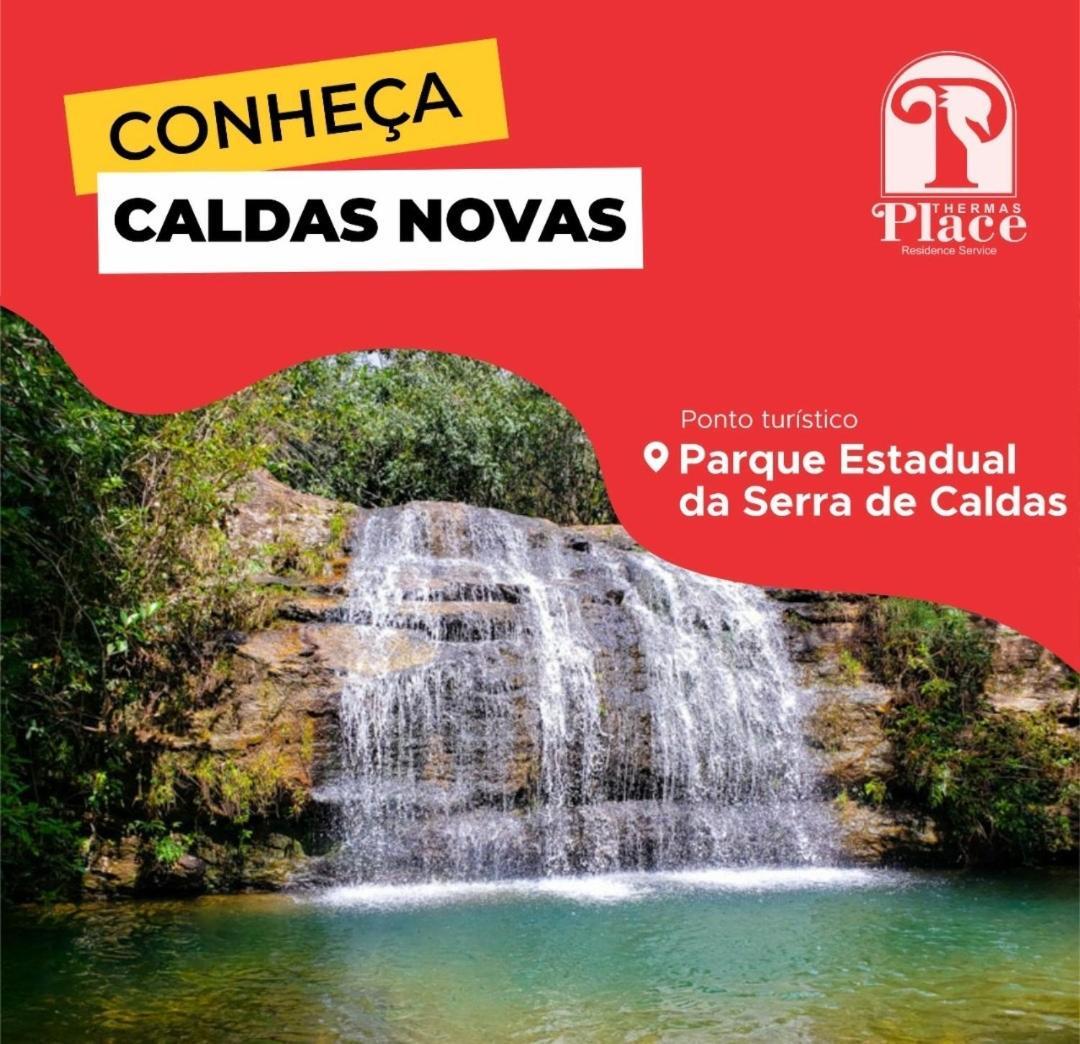 LINDO FLAT com PARQUE AQUÁTICO PERTO DO CENTRO DE CALDAS NOVAS! Caldas Novas Exterior foto