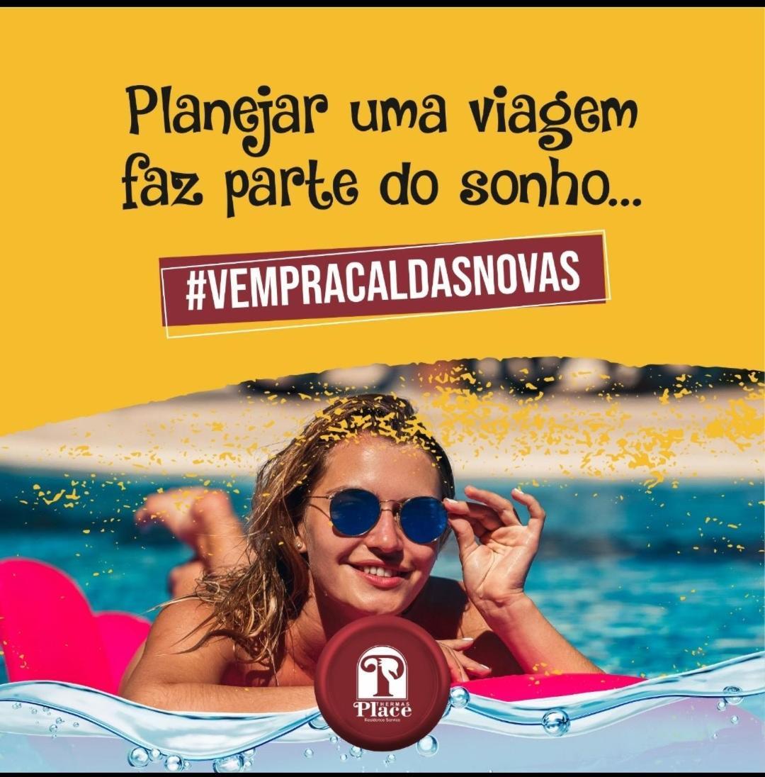 LINDO FLAT com PARQUE AQUÁTICO PERTO DO CENTRO DE CALDAS NOVAS! Caldas Novas Exterior foto